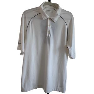 Nike Fit Dry Golf Polo Men’s M white with Back Mesh Vent